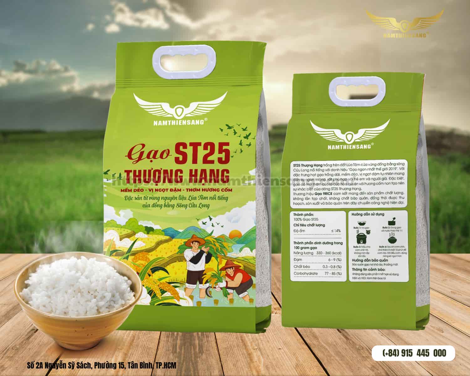 Ưu điểm của túi PA/PE khi đựng gạo